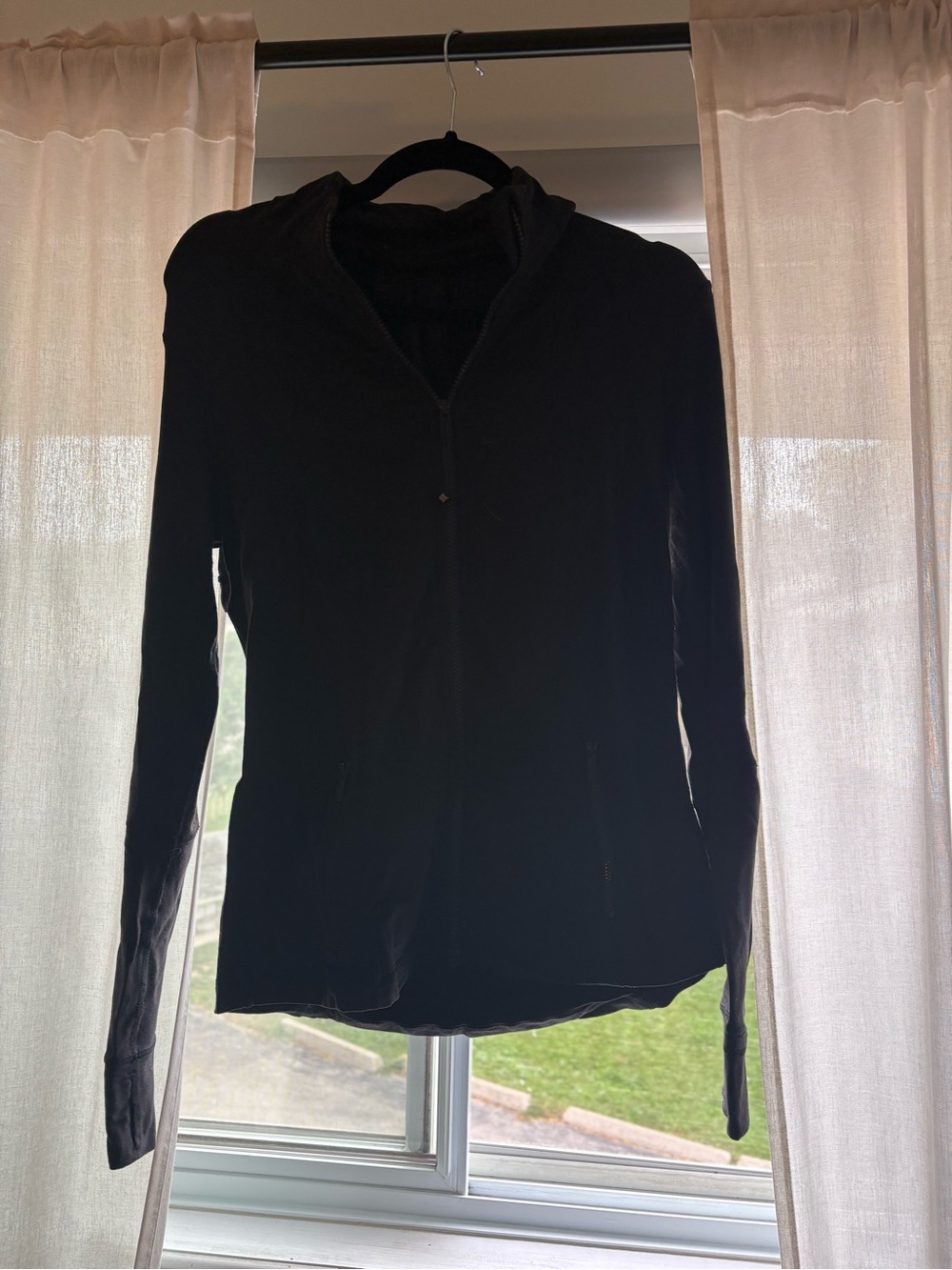 lululemon athletica Black studio zip up - used condition.